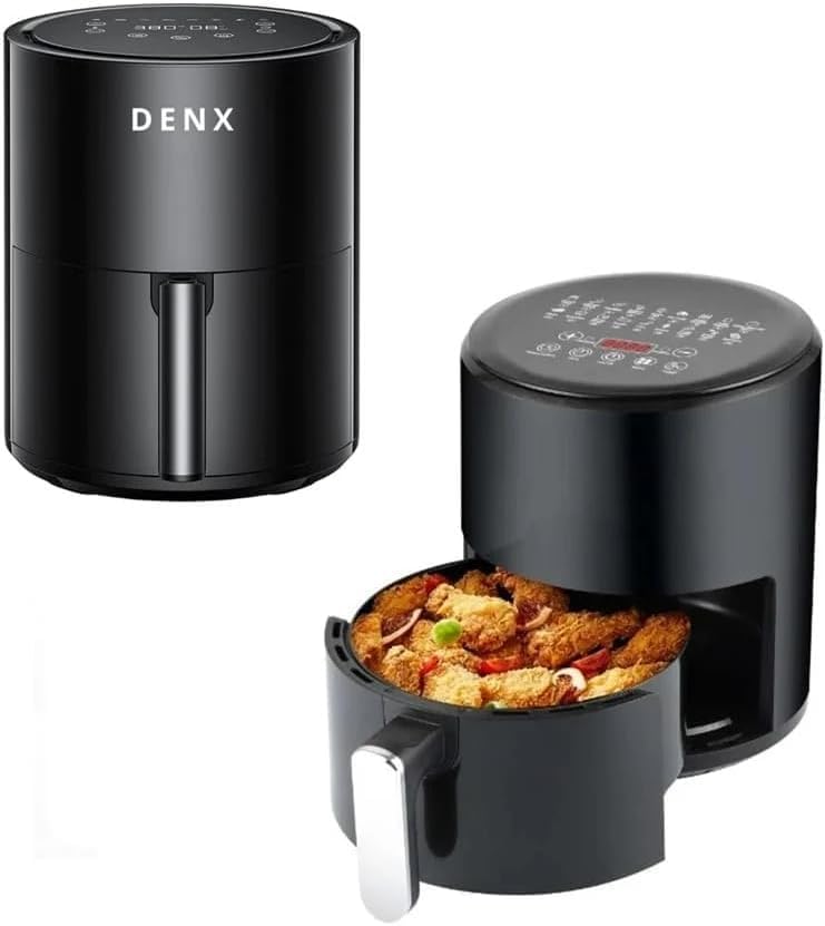DENX DX1786 Extra Large Air Fryer, 4L Capacity, 2400W, Digital Display, Multi-Function Cooking, Black