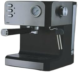DENX DX2093 Coffee Machine 15-Bar Espresso Maker, Milk Frother, Digital Touch Panel, Auto Brew System, Compact Design, Ideal for Home & Office