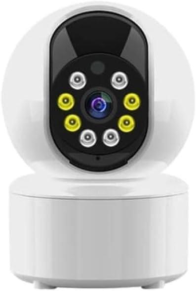 DENX DX2258 Security Camera, 3.0MP HD, 340° Pan & 68.5° Tilt, Two-Way Audio, Night Vision, Humanoid Tracking, Motion Detection, TF Card Support, Carecam Pro A