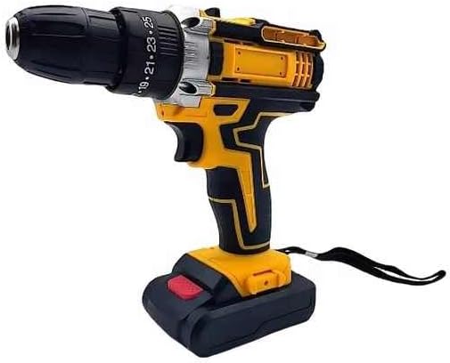 DENX DX2588 Electric Drill Machine, 21V, 2300R/Min, 3C 1300 Lithium Battery, 3 Modes (Drill, Screwdriver, Impact), Charging Time 3-4 Hours