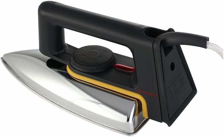 DENX DX3003 Electric Dry Iron, 1000W, 220V, Variable Temperature Control, Non-Stick Soleplate, Ergonomic Handle, Power Indicator, Stable Heel Rest