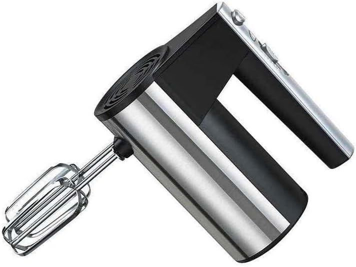 DENX Electric Hand Mixer, 200W, 5-Speed Settings, Stainless Steel, Black