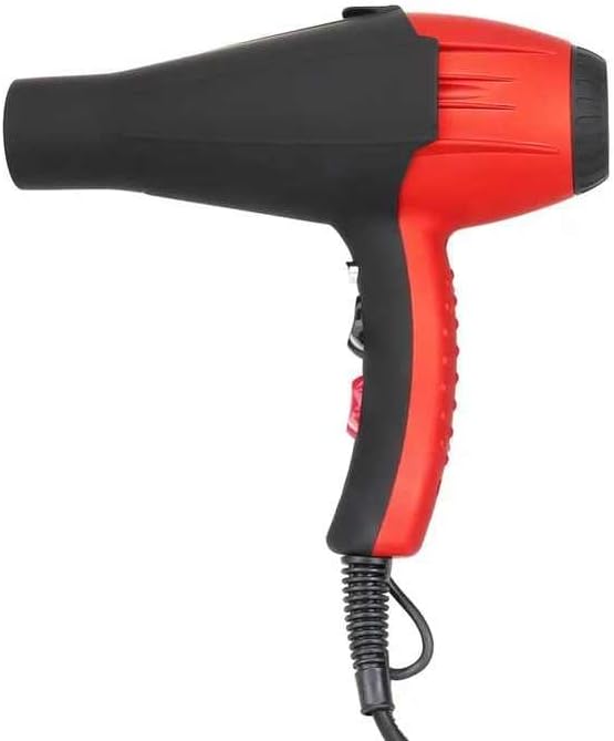 DENX Hair Dryer 1600W, Professional Salon-Grade Hair Dryer with Rubber Paint Finish, 2.5m Cord, Nozzle Attachment, Hot/Cold Air Settings, 220-240V, UK/EU/CN Plug Options