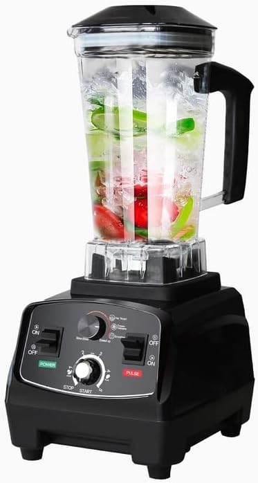 DENX Super Blender 1800W with Stainless Steel Blades, 2000ml Capacity, Ice Crushing, High-Speed Blending for Smoothies, Sauces, Coffee, and Frozen Desserts