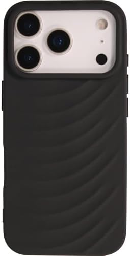 Inoova Magnetic Shockproof Case for iPhone 17 Pro Max, TPU Silicon Cover, Military-Grade Drop Protection, Translucent Anti-Fingerprint Design Black